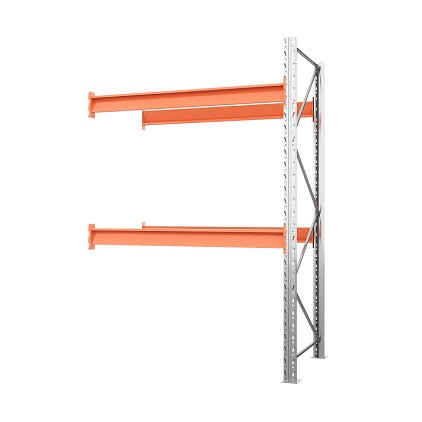 Дополнительный паллетный стеллаж 3500х2700х1100 мм. Ярусы: пол+2