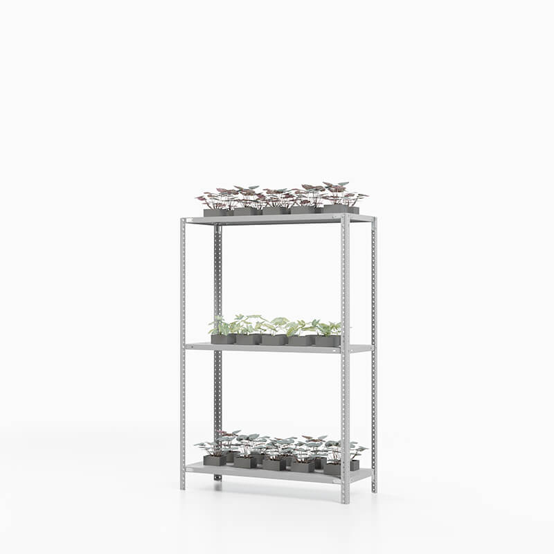 Стеллаж ТС Лайт 1000х700х400, 3 полки перф.