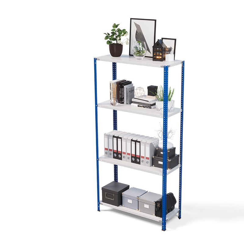 Стеллаж ТС Лайт 2000х1000х400, 4 полки, синие стойки