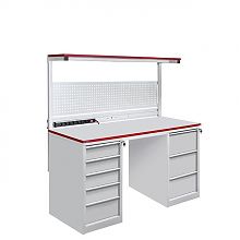 Стол металлический промышленный на базе 2-х стационарных тумб ТС (СП-1500Т2Т2) ESD