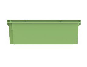 Ящик универсальный пищевой конусный сплошной 600х400х200 (12.433F.71.PE.R)