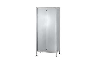 Шкаф кухонный ШЗКп - 1200x600x1800 Profi Ral, двери-купе, полки сплошн. 3 шт., цинк, без к-та замков