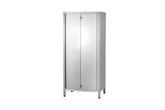 Шкаф кухонный ШЗКп - 1200x500x1800 Profi Inox, двери-купе, полки сплошн. 2 шт., без к-та замков