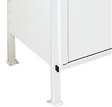 Стеллаж-шкаф СТ-300 с сетчатыми дверьми и сетчатой стенкой 3000х980х600, 4 полки