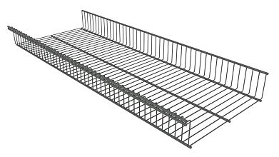 Корзина стационарная 903х340х85 (Серебристый)