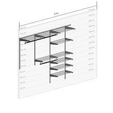 Гардеробная система GS. Прихожая №2