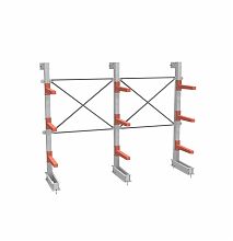 СТ-062 Стеллаж консольный односторонний 3 яруса (с доп.секцией)