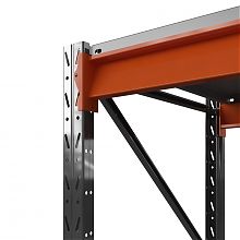 Стеллаж металлический Оптима, 2500x1530x785 мм. Ярусы: 3 шт. метал