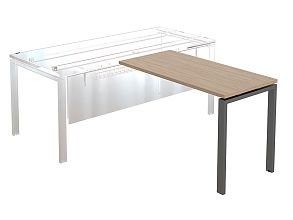 Брифинг-приставка NT 120 темный орех/антрацит