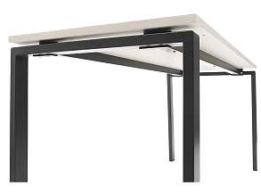 Стол NT 140X70 темный орех/серый