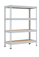 Металлический стеллаж МС-Т 2500х1830х533, 4 полки (фанера)