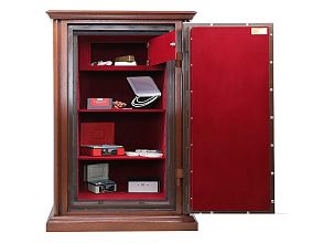 Огневзломостойкий сейф в дереве VALBERG Гарант Евро 120 T EL Д (дуб)