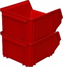 Пластиковый ящик 290х230х150 мм 7962 (красный)