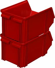 Пластиковый ящик 250х148х130 мм 7967 (красный)