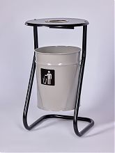 Урна уличная с пепельницей и крышкой