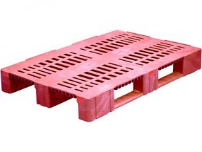 Паллет 1200x800х150 перфорированный усиленный (версия 2), на 3-х полозьях (TR 1208-3-2)