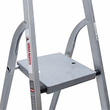 Стремянка алюминиевая со ступенями 130 мм и органайзером NV2118.5