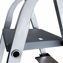 Стремянка алюминиевая со ступенями 130 мм и органайзером NV2118.5