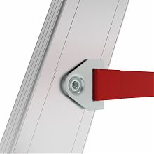 Индустриальная двухсторонняя алюминиевая стремянка с развальцованными ступенями NV5120.3