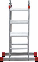 Профессиональная алюминиевая лестница-трансформер, ширина 400 мм NV3320.4