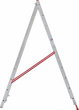 Лестница алюминиевая двухсекционная многофункциональная NV2220.15