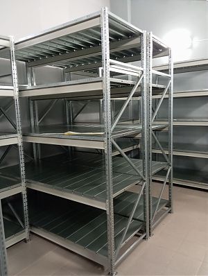 Установка стеллажей MS Pro на складе клиента