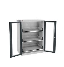 Шкаф инструментальный ВС-053-3 с дверьми окнами