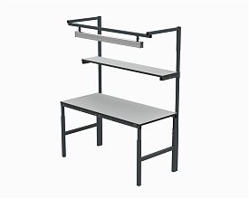 Рабочее место в комплектации 1800х700 мм 41.БК1 (RAL7035) + 41А.СВ-120