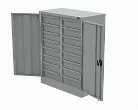 Шкаф для хранения комплектующих 1060x820x450 мм (RAL7035)