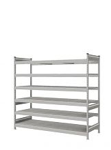 Стеллаж СТ-023 полочный 2000x2100x800 6 яруса цинк