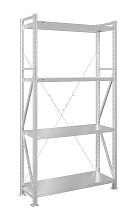 Стеллаж MS U 250x70x100/4 (Нагрузка на полку 300, сплошная)
