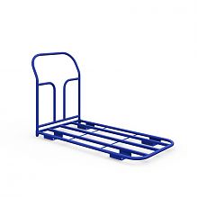 Тележка платформенная каркасная ТК 3 (г/п 550 кг, 1000x600 мм, колеса черная резина 200 мм)